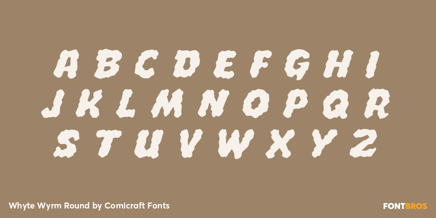 Whyte Wyrm Round Font Poster #2