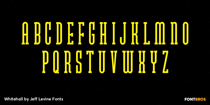 Whitehall Font Poster #3