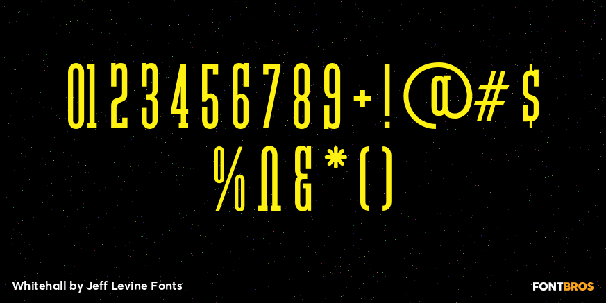 Whitehall Font Poster #4