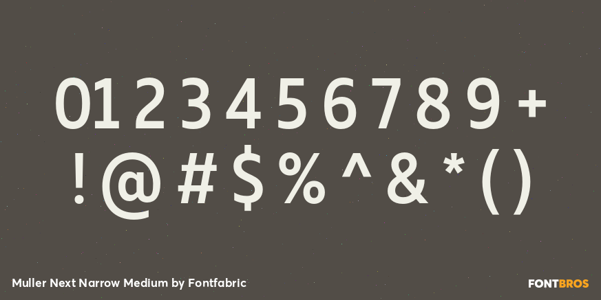 Muller Next Narrow Medium Font Poster #4