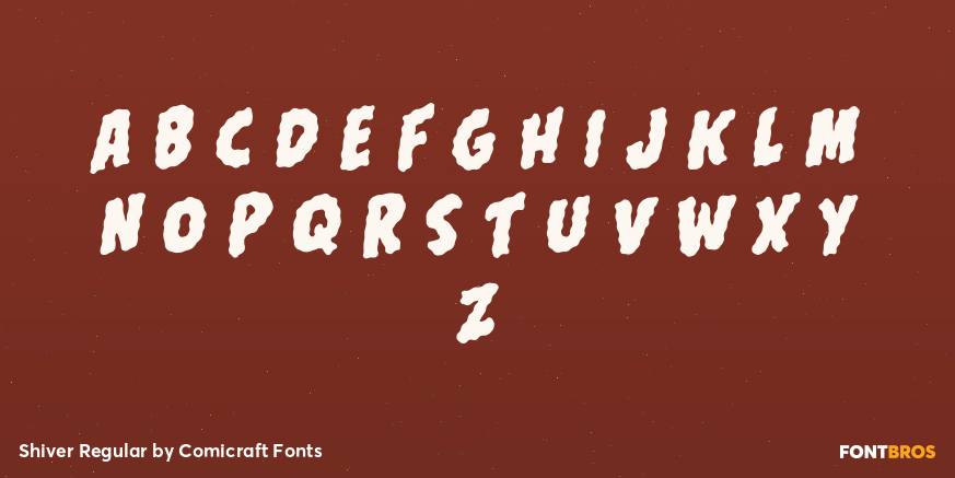 Shiver Regular Font Poster #2