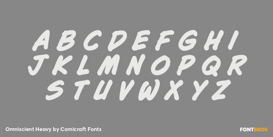 Omniscient Heavy Font Poster #2