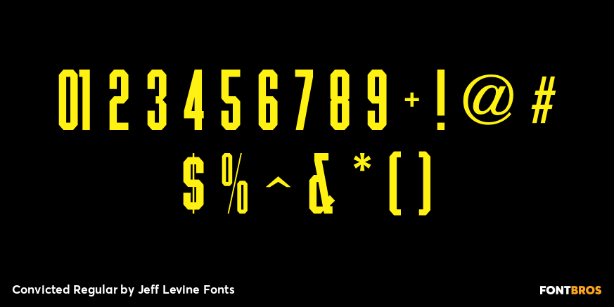 Convicted Regular Font Poster #1
