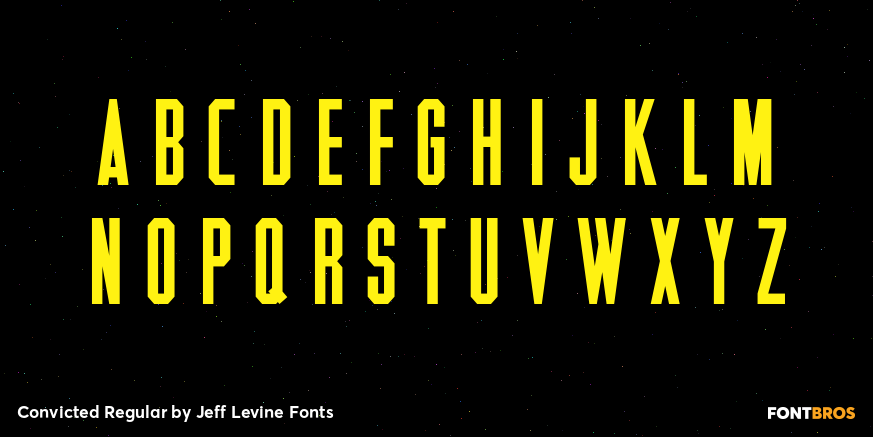 Convicted Regular Font Poster #1