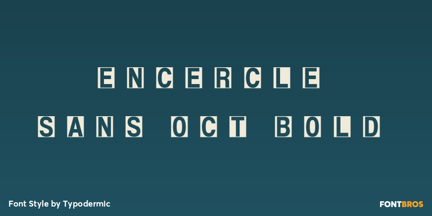 Encercle Sans OCT Bold Poster