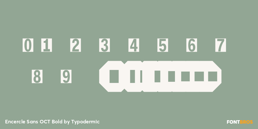 Encercle Sans OCT Bold Font Poster #1