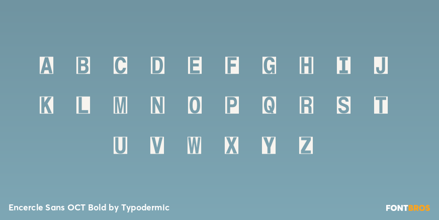 Encercle Sans OCT Bold Font Poster #3