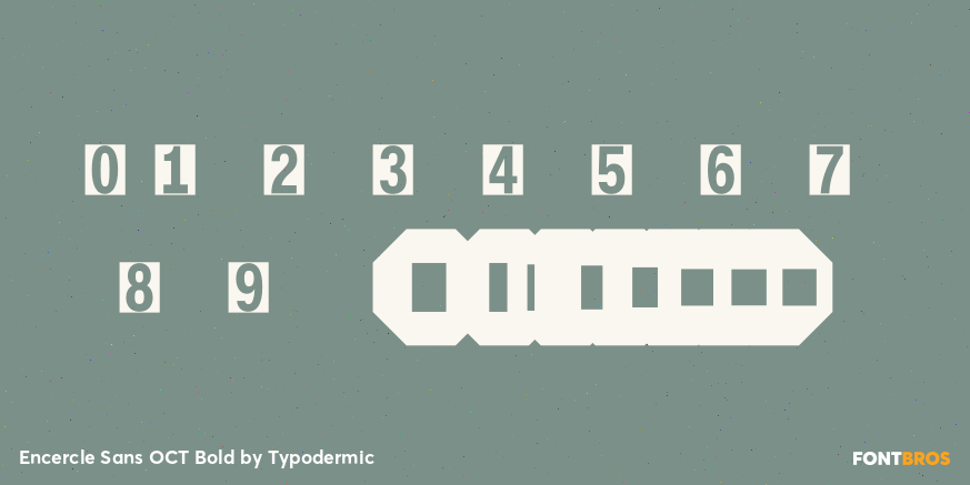 Encercle Sans OCT Bold Font Poster #4