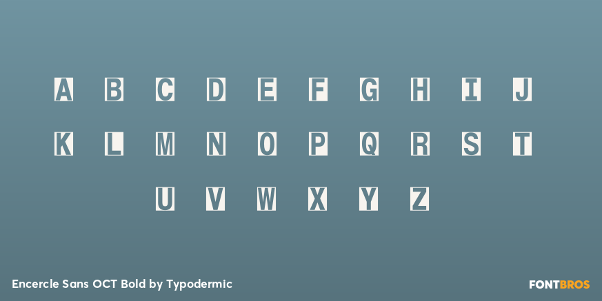 Encercle Sans OCT Bold Font Poster #1