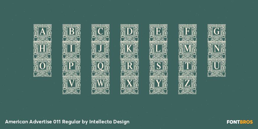 American Advertise 011 Regular Font Poster #3