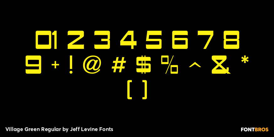 Village Green Regular Font Poster #1