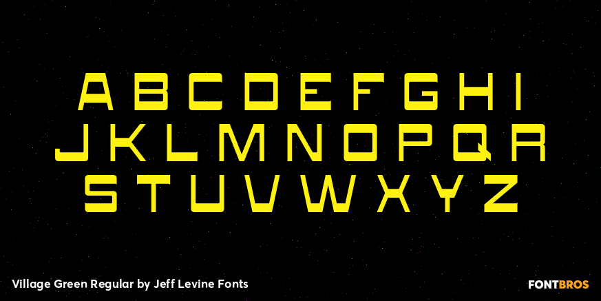 Village Green Regular Font Poster #1