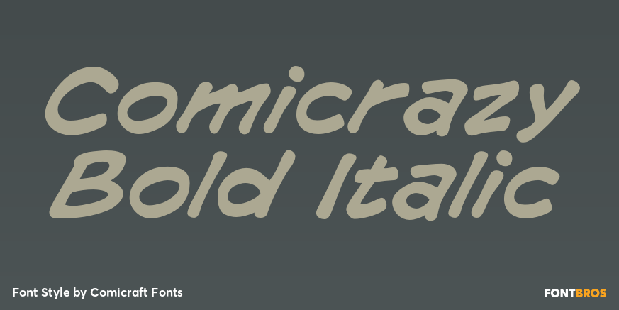 Comicrazy Bold Italic Poster