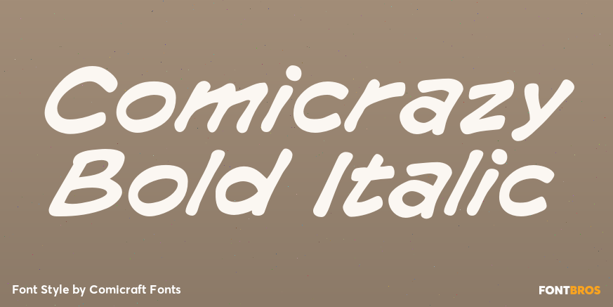 Comicrazy Bold Italic Poster