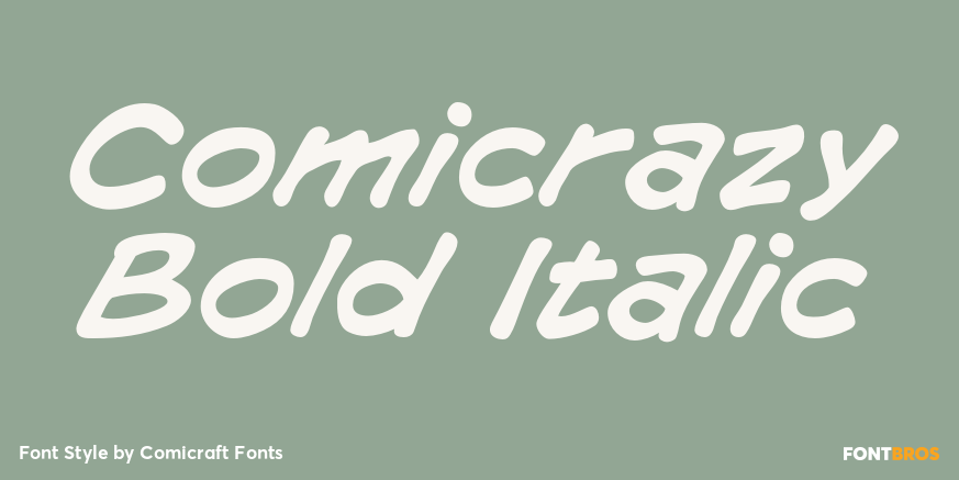 Comicrazy Bold Italic Poster
