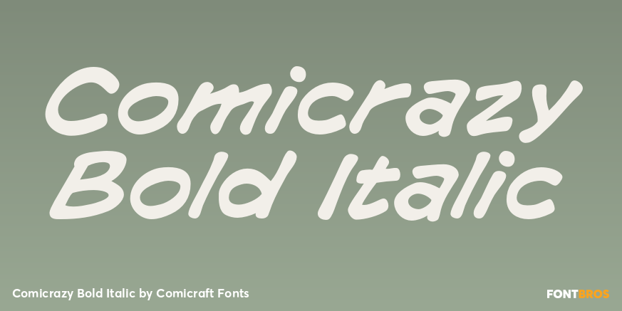 Comicrazy Bold Italic Poster