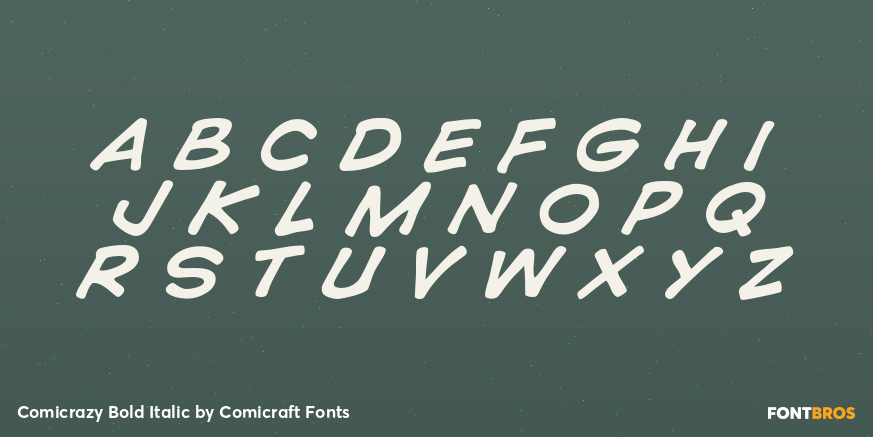 Comicrazy Bold Italic Font Poster #2
