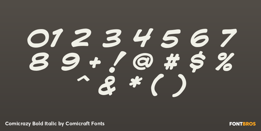 Comicrazy Bold Italic Font Poster #4