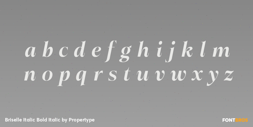 Briselle Italic Bold Italic Font Poster #3
