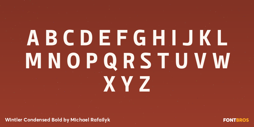 Wintler Condensed Bold Font Poster #1