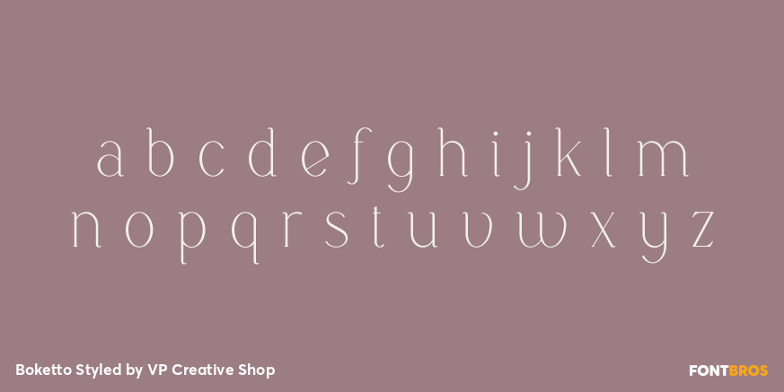 Boketto Styled Font Poster #3