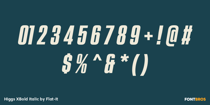 Higgs XBold Italic Font Poster #4