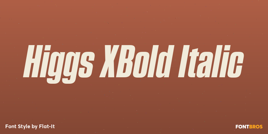 Higgs XBold Italic Poster