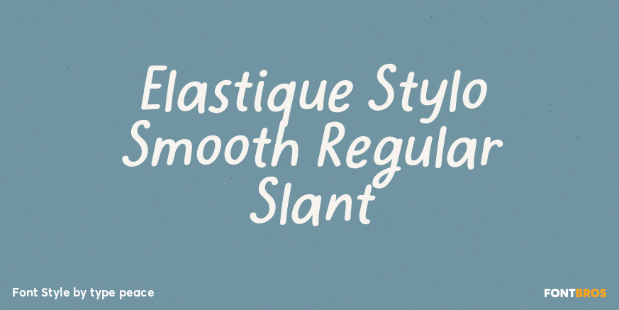 Elastique Stylo Smooth Regular Slant Poster