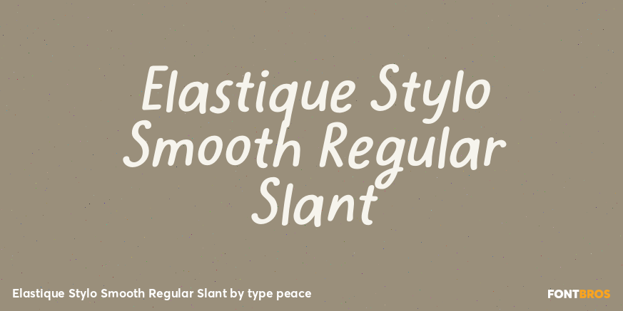 Elastique Stylo Smooth Regular Slant Poster