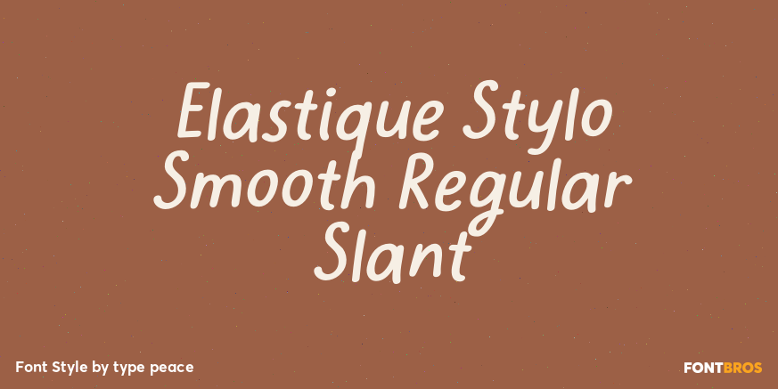 Elastique Stylo Smooth Regular Slant Poster