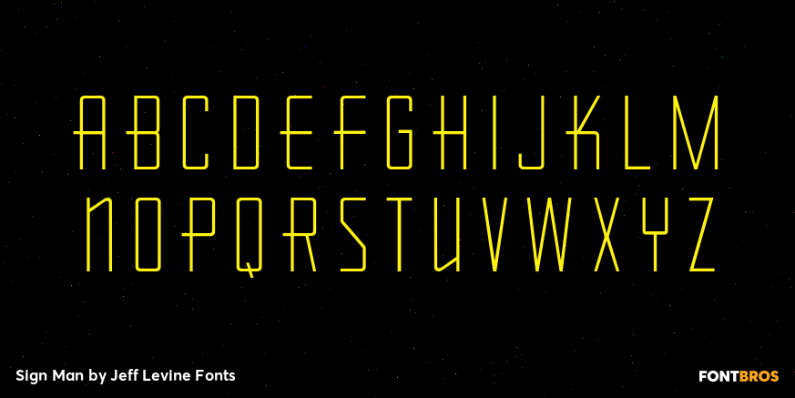 Sign Man Font Poster #3