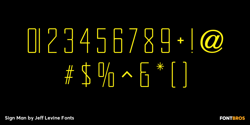 Sign Man Font Poster #4