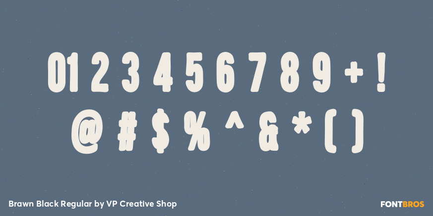 Brawn Black Regular Font Poster #4