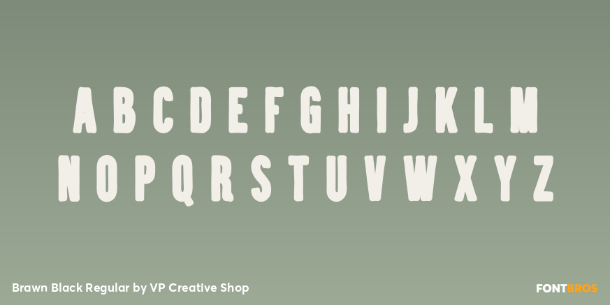 Brawn Black Regular Font Poster #3