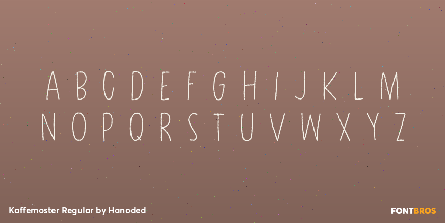 Kaffemoster Regular Font Poster #2