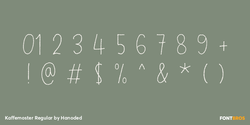 Kaffemoster Regular Font Poster #4