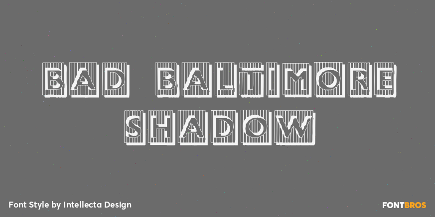 Bad Baltimore Shadow Poster