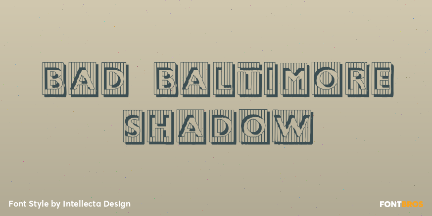 Bad Baltimore Shadow Poster