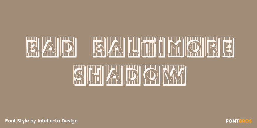 Bad Baltimore Shadow Poster