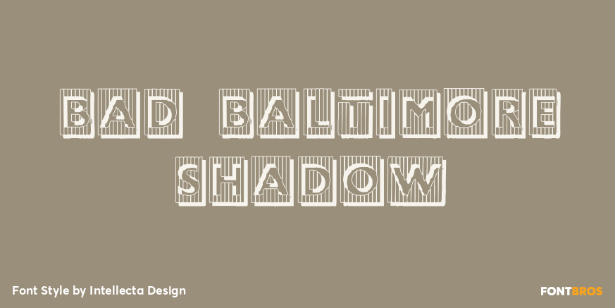 Bad Baltimore Shadow Poster