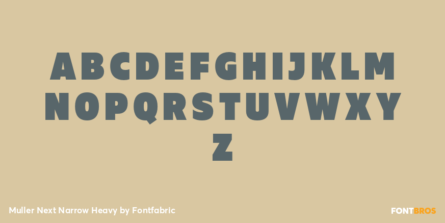 Muller Next Narrow Heavy Font Poster #2