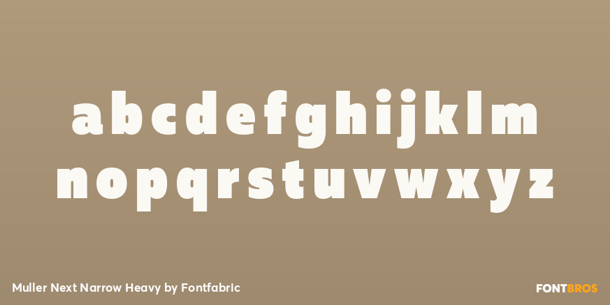 Muller Next Narrow Heavy Font Poster #3