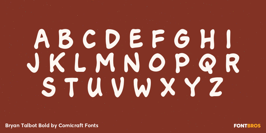 Bryan Talbot Bold Font Poster #3