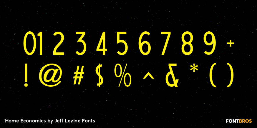 Home Economics Font Poster #4