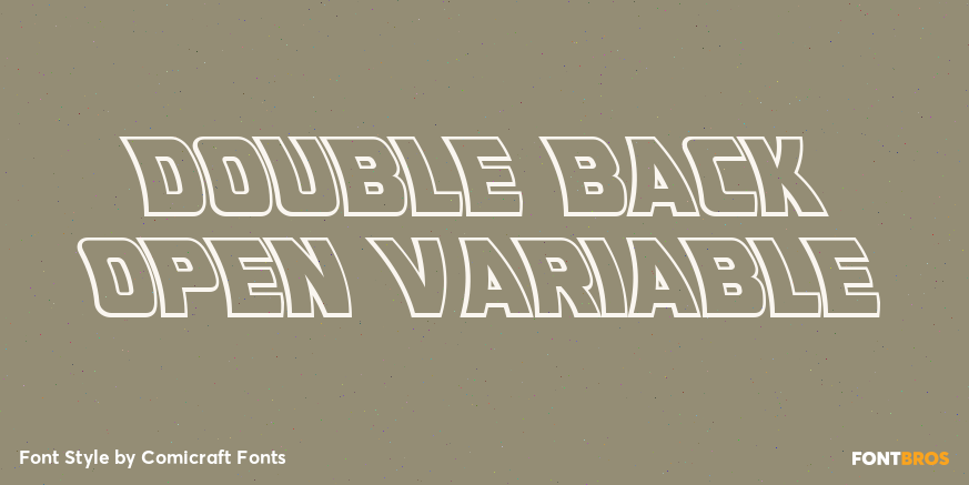 Double Back Open Variable Poster