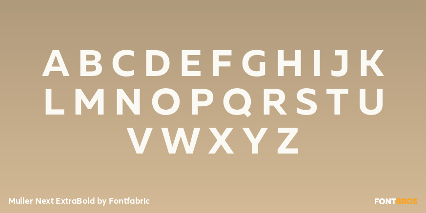 Muller Next ExtraBold Font Poster #2
