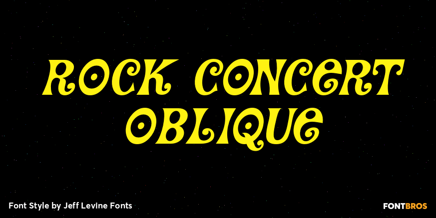 Rock Concert Oblique Poster