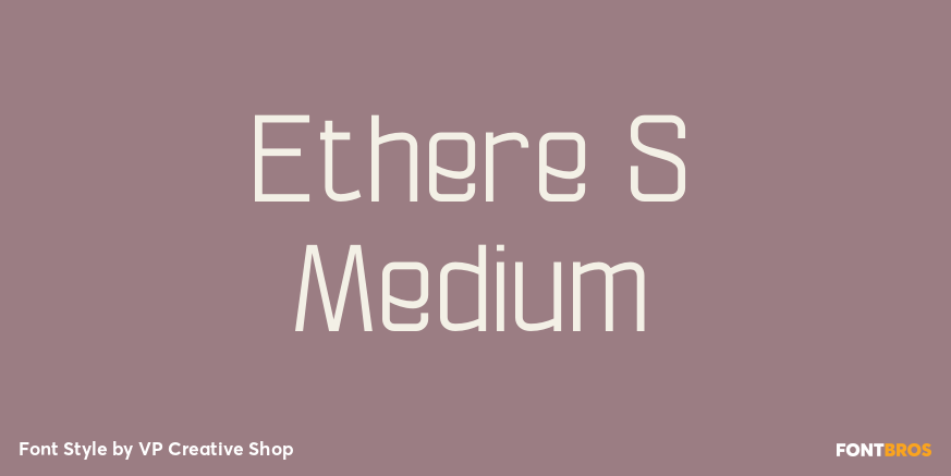 Ethere S Medium Font Poster #1