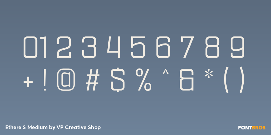 Ethere S Medium Font Poster #4