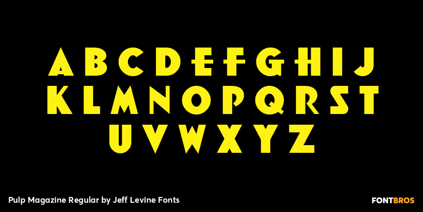 Pulp Magazine Regular Font Poster #3